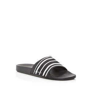 DAN WARD Mens Black Comfort Round Toe Platform Slip On Slide Sandals Shoes 42